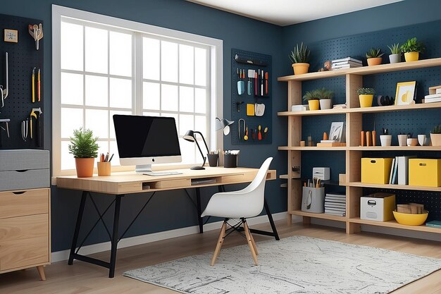 DIY Home Office Organizer